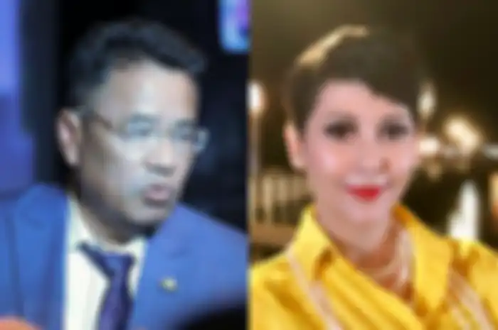 7 tahun tak komunikasi, Hotman Paris salah tingkah dan garuk-garuk kepala saat melihat foto Meriam Bellina dipajang.