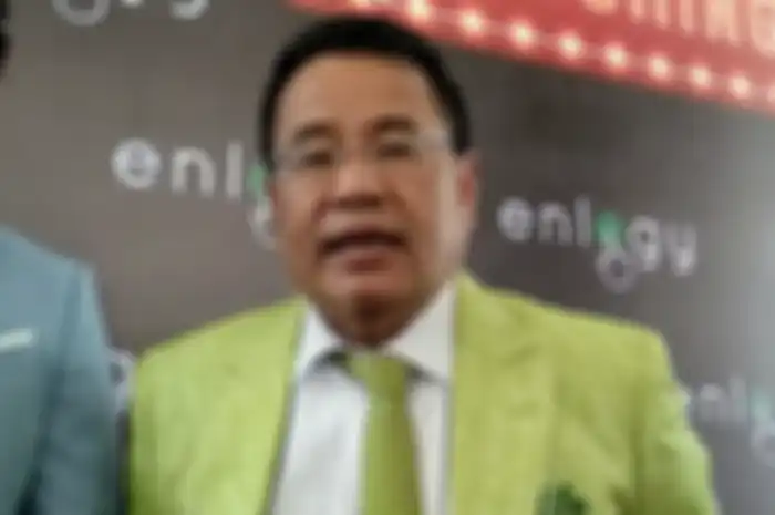 Hotman Paris ketika Grid.ID jumpai di konferensi pers Enlogy di kawasan Kemayoran, Jakarta Pusat, Sabtu (9/11/2019). 