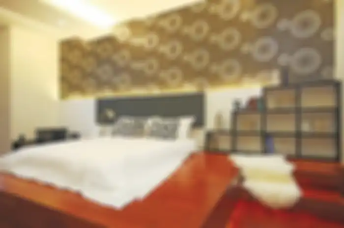 Ilustrasi penataan kamar tidur utama. 