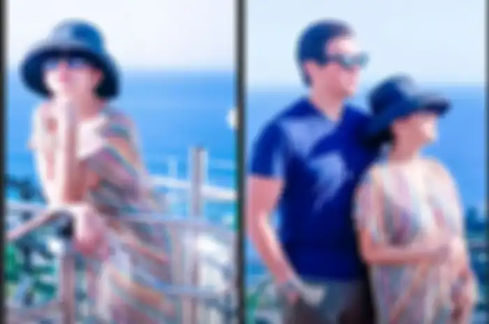 Syahrini dan Reino Barack saat berlibur ke Capri, Italia