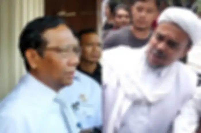 Mahfud MD (kiri) Habib Rizieq Shihab (kanan)