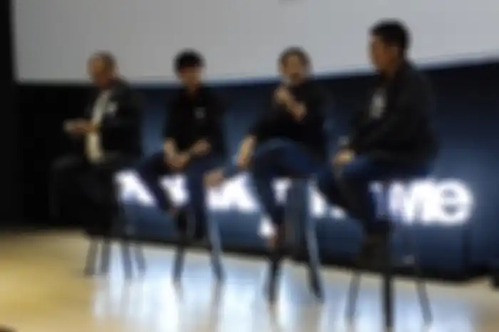 Sesi wawancara bersama Elvira Jakub, Joko Anwar, Yandy Laurens, dan Sammaria Sari Simanjuntak