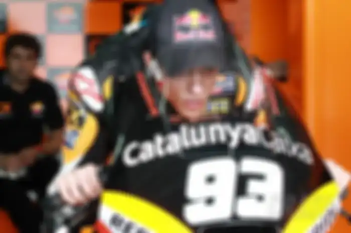 Marc Marquez bersama tim CatalunyaCaixa Repsol di gelaran Moto2 2011