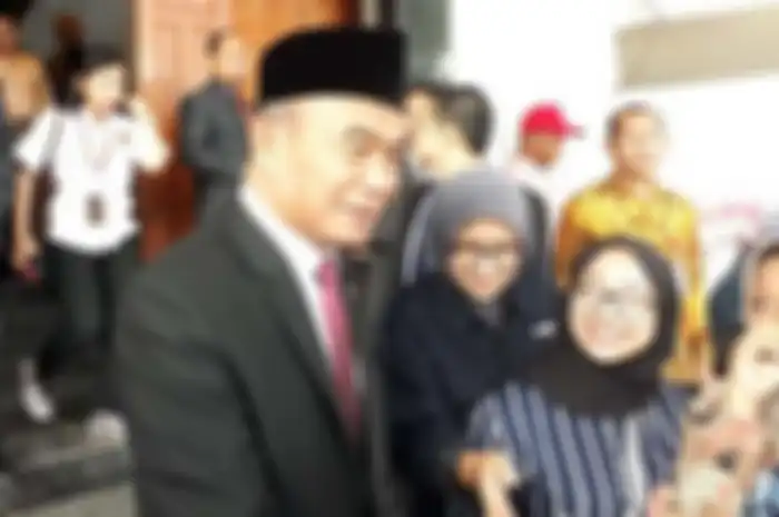 Menko PMK Muhadjir Effendy ketika ditemui di Universitas Muhammdiyah Malang. 