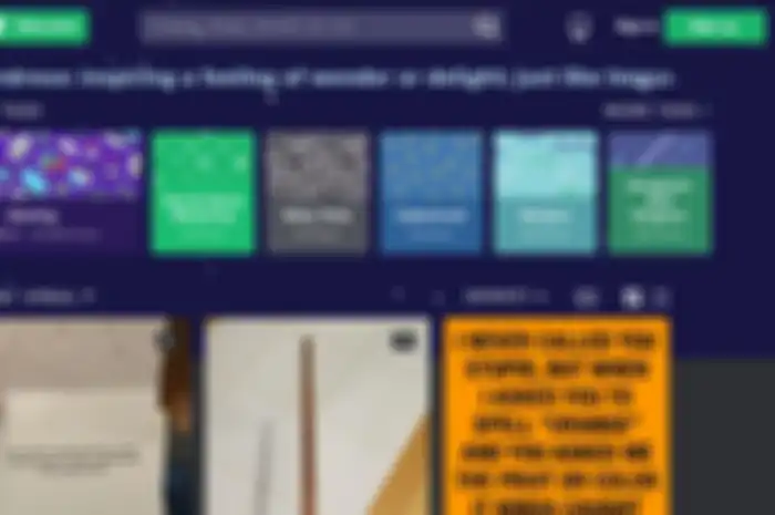Tampilan website Imgur