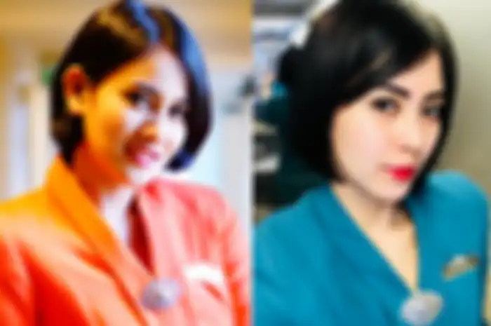 Kolase foto pramugari Garuda Indonesia