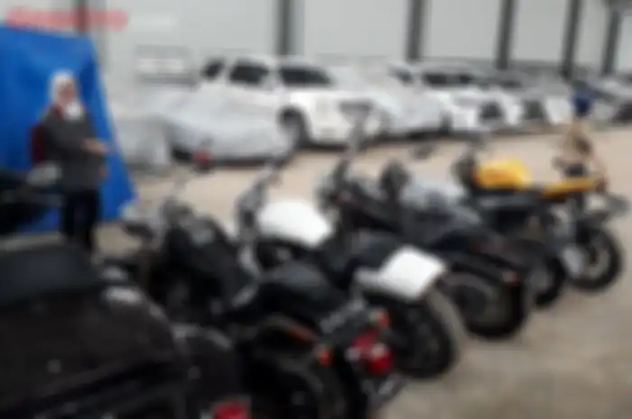 Motor-motor yang disita KPK dari kasus korupsi bupati non aktif Hulu Sungai Tengah, Kalimantan Selatan, Abdul Latief.