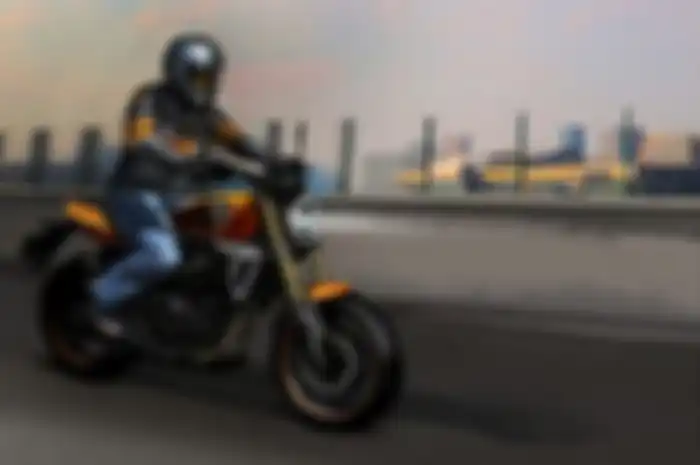 Sketsa motor baru Harley-Davidson dengan mesin terkecil, yaitu HD350.
