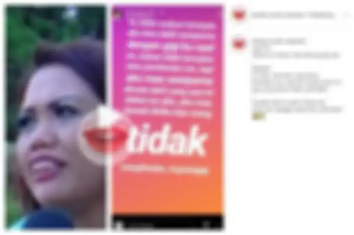 Unggahan Elly Sugigi yang berada di akun gosip online.