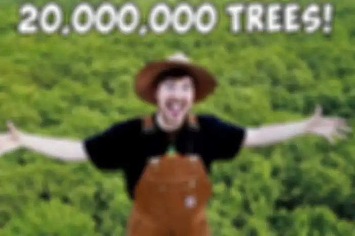 Youtuber MrBeast dengan project penanaman 20 juta pohon
