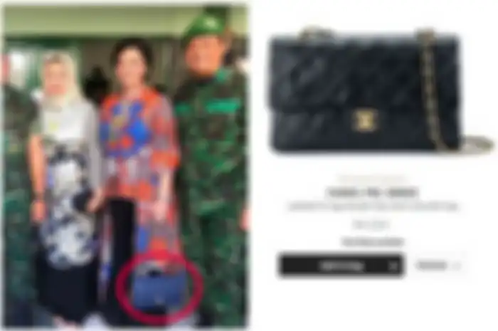 Penampilan Bella Saphira saat terpergok tenteng tas mewah