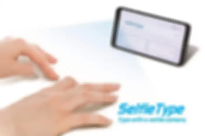 Ilustrasi keyboard hologram