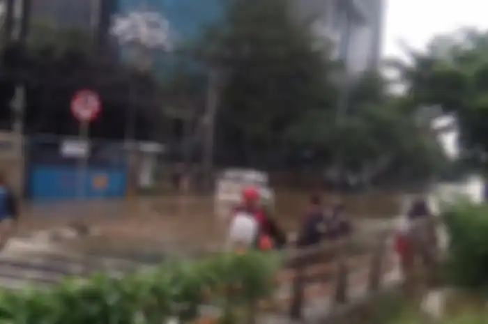 Ilustrasi banjir di Jakarta.