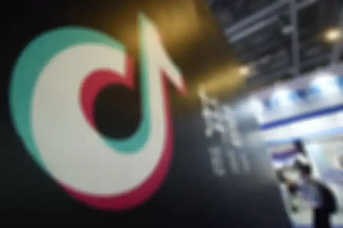 ZHEJIANG, CHINA - OCTOBER 18 2019 Two us senators have sent a letter to the us national intelligence agency saying TikTok could pose a threat to us national security and should be investigated. Visitors visit the booth of douyin(Tiktok) at the 2019 smart expo in hangzhou, east China's zhejiang provi