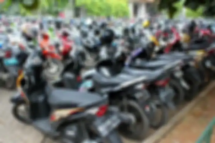 Ilustrasi parkir motor.