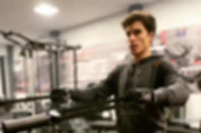Ilustrasi. Kondisi cedera bahu kanan Marc Marquez terus membaik. Akan tetapi belum bisa latihan fisik berat