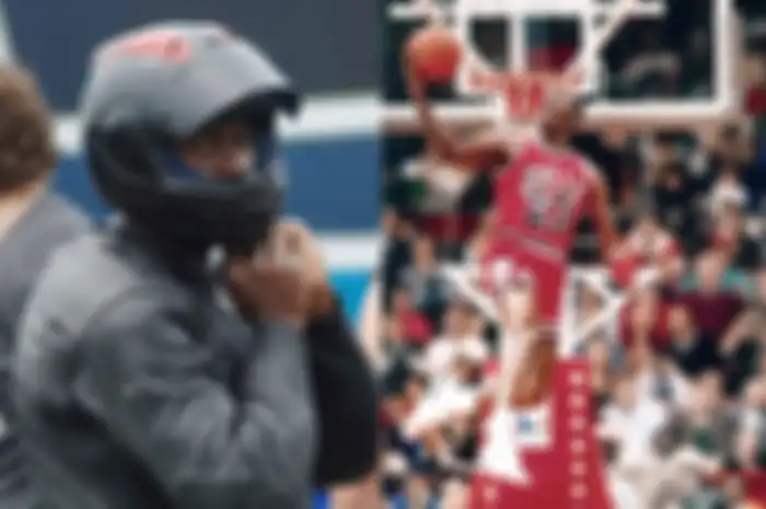Pemain basket legendaris Michael Jordan juga doyan naik motor