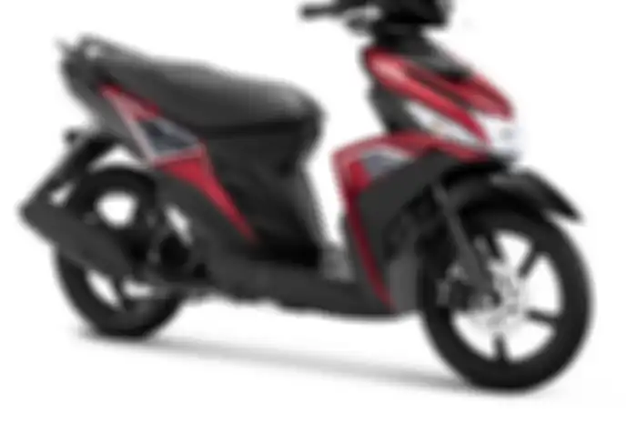 Warna merah pada Yamaha Mio M3 baru.
