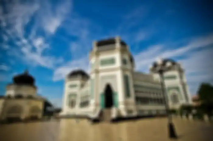 The Great Mosque (Masjid Raya) in Medan, Indonesia