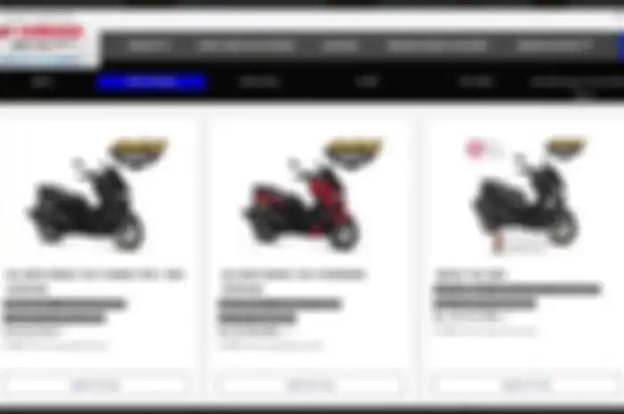 Capture dari web Yamaha Indonesia. Terlihat harga Yamaha All New NMAX