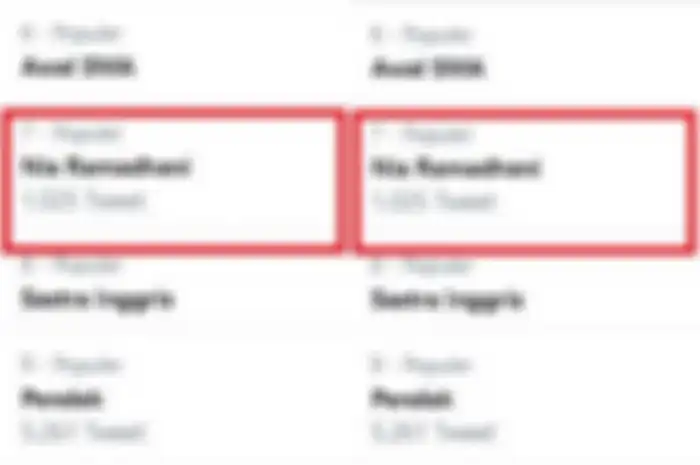 Nia Ramadhani jadi Trending di Twitter (21/1/2020)