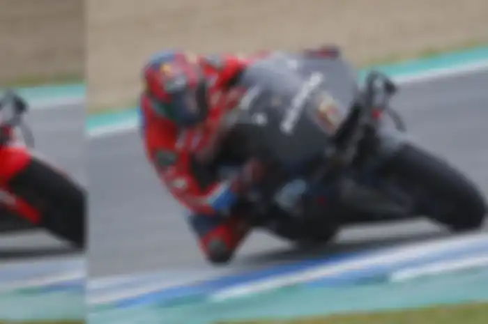 Honda nyolong start tes motor MotoGP RC213V terbaru di sirkuit Jerez Spanyol, (22/1/2020) dengan test rider, Stefan Bradl