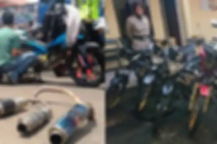 Pengguna knalpot bising dirazia dan diburu polisi