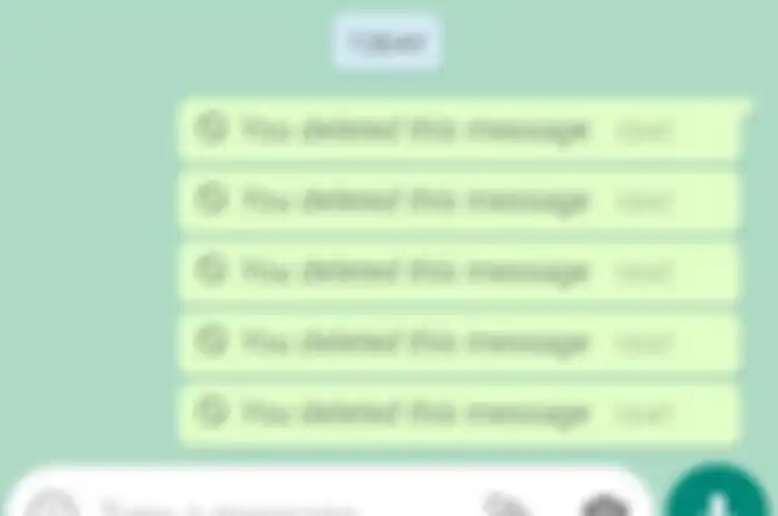 Chat WhatsApp yang dihapus