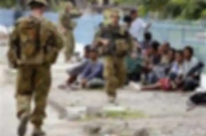 Tentara Australia ketika berada di Timor Leste saat kerusuhan tahun 2006 terjadi