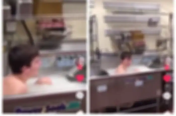 Cowok ini dipecat setelah videonya mandi di bak cucian restoran viral di TikTok