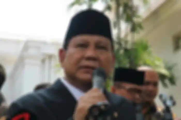 Menteri Pertahanan Prabowo Subianto usai dilantik Presiden Joko Widodo. 