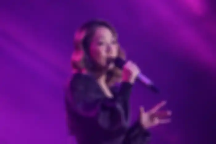 Bunga Citra Lestari saat tampil di acara Romantic Valentine concert with Ronan keating di Hotel Pullman Central Park, Jakarta Barat Sabtu(29/2/2020). Bunga Citra Lestari membawakan lagu Cinta Sejati.