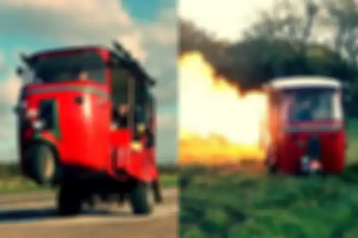Tuk Tuk Bajaj sangar buatan Colin Furze