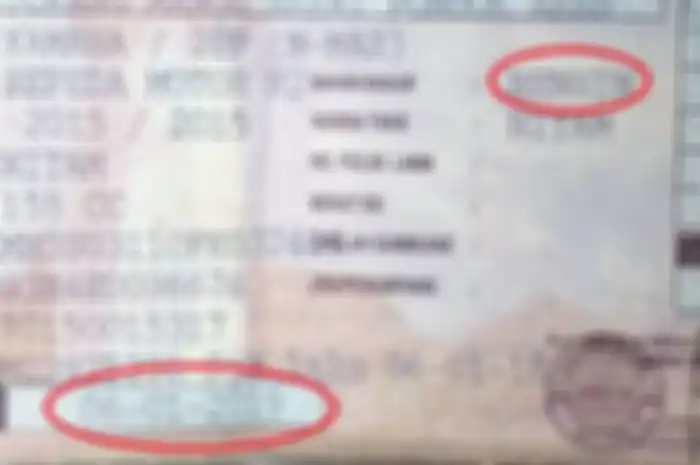 Data STNK dihapus kemudian diprin ulang