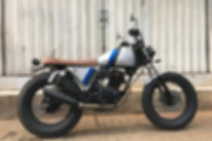 Menolak Tua, Honda Mega Pro Lawas Terkena Virus Modifikasi Brat Style