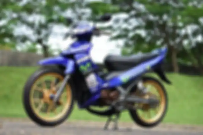 Yamaha 125Z modifikasi dengan livery Movistar