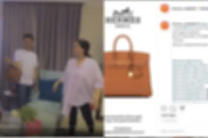 Tas mewah merek Hermes milik Nagita Slavina