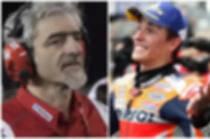 Lugi Dall'Igna dan Marc Marquez (kanan).