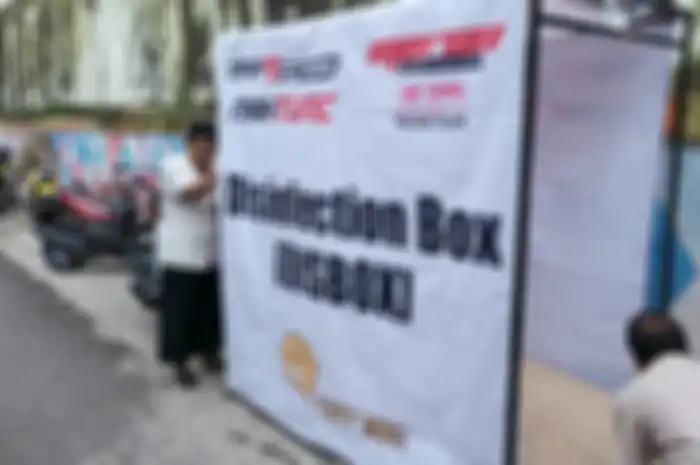 Desinfection Box (Disbox) digunakan untuk menyemprotkan cairan desinfektant guna memerangi virus corona.