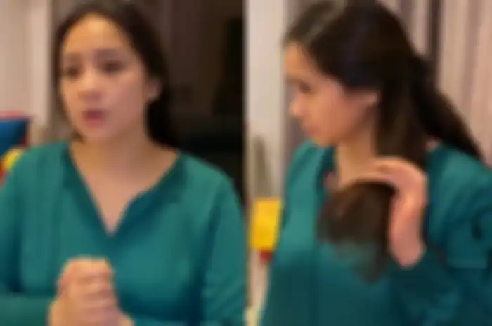 Penampilan Nagita Slavina yang modis saat di rumah