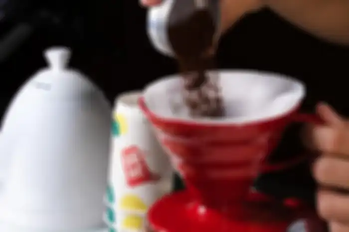 Penyajian kopi di Jagocoffe