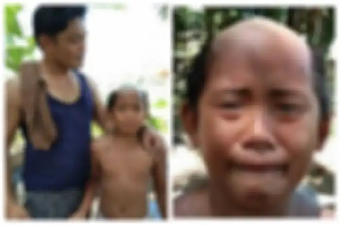 Supaya Nggak Keluar Rumah, Ayah Ini Potong Rambut Anaknya dengan Model Setengah Botak