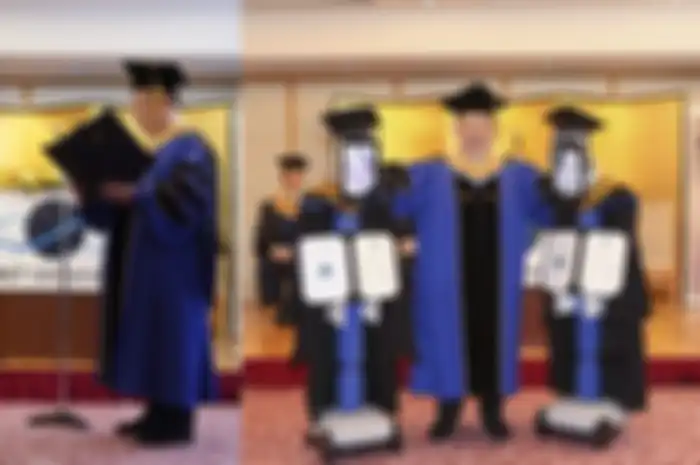 BBT University di Jepang gelar upacara wisuda pakai robot