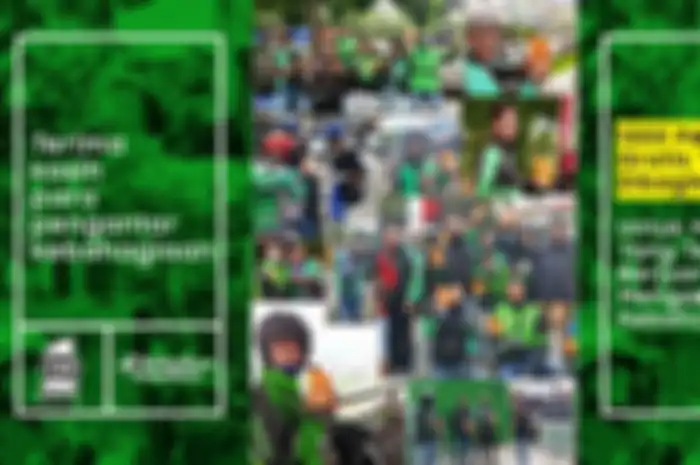 1.000 botol oli Top 1 dibagikan gratis bagi para driver ojek online