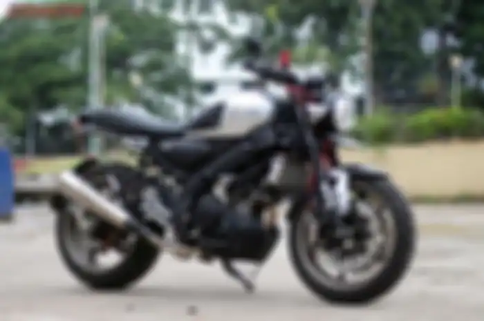 Modifikasi Yamaha XSR 155 ini berfokus pada bagian kaki-kaki