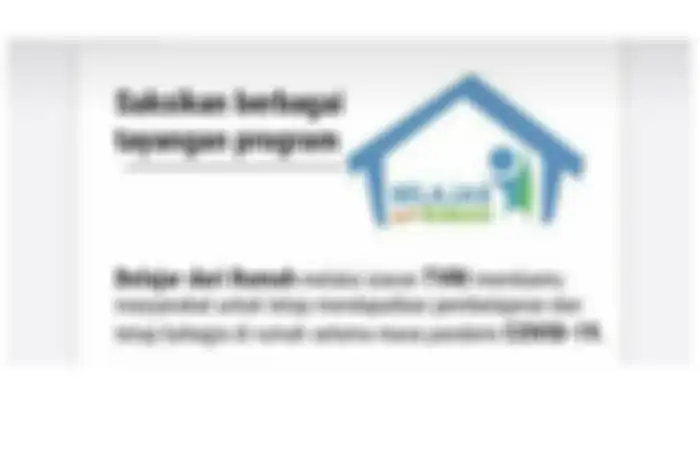 Belajar dari rumah TVRI