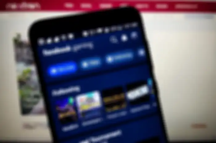Tampilan aplikasi Facebook Gaming