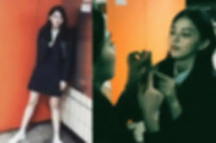 Foto lawas Han So Hee dengan seragam sekolahnya