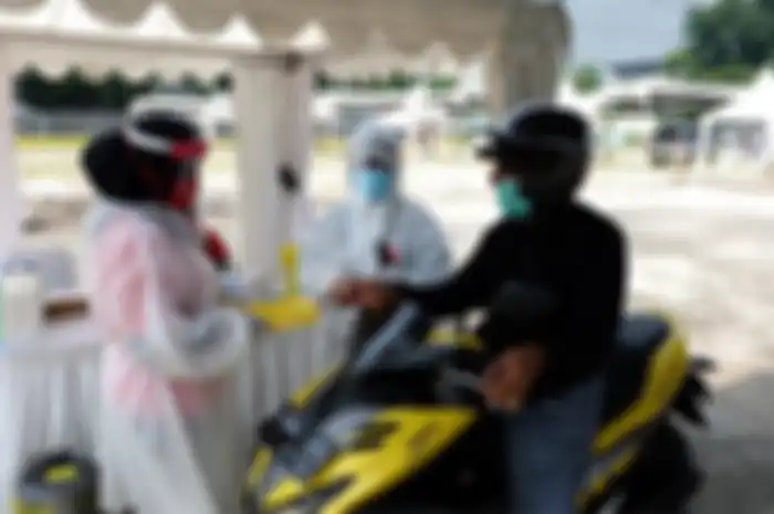 Rapid test Covid-19 Bisa Drive Thru. Bikers, Segini Tarif Rapid Test, Wajib Buat yang Keluar Masuk Jakarta 