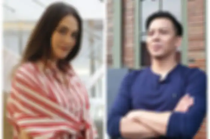 Kolase foto Luna Maya dan Ariel NOAH